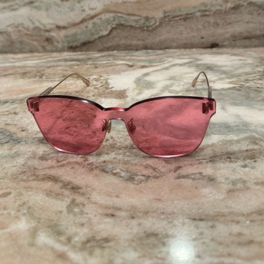 COPY - Pink Christian Dior Square Sunglasses